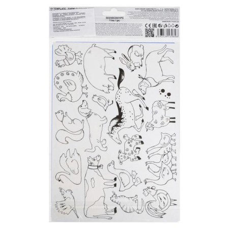 Drawing stencil, koh-i-noor "Farm" 9820/02-5