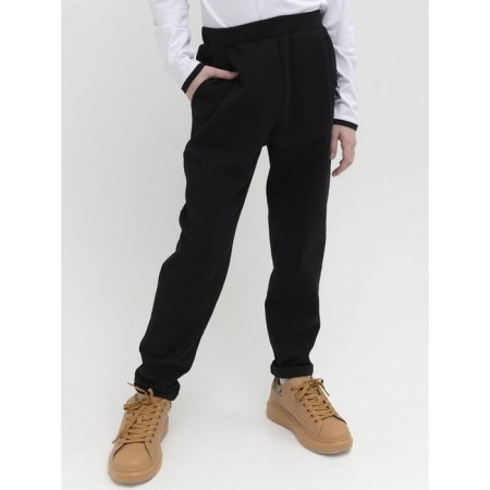 Pants for girls, height 134 cm, black color-2