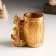 Souvenir Polystone Pencil "Bronze Dragon at the barrel - finance" MIX 7.8x5.2x7.2 cm