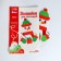 New Year's set for creativity. Embroidery with yarn "New Year! Snowman "on cardboard with a plastic needle