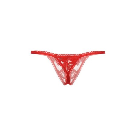 Thong with access to Softline Collection, red color, size S/L-3