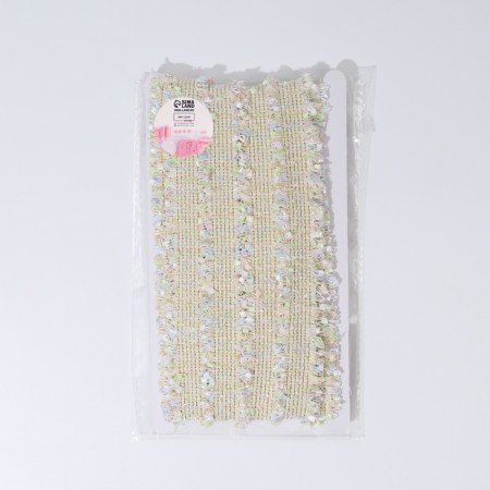 Decorative braid “Twydal”, bilateral, 30 mm, 5 ± 0.5 m, pastel color-2