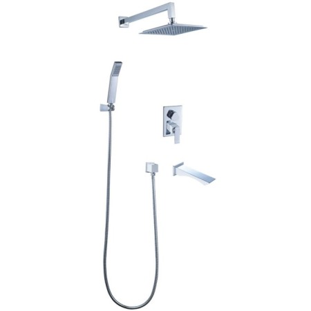 The LMARK CONTEST LM5822CW shower system, built -in, tropical shower, shower, chrome 981576