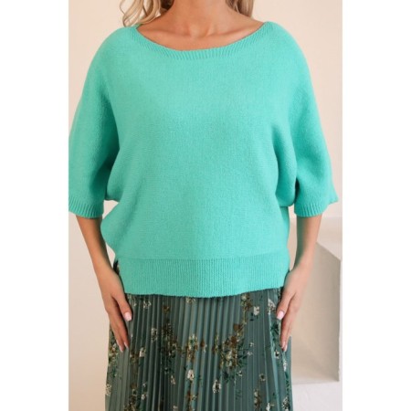 Female jumper, size 42, turquoise color-3