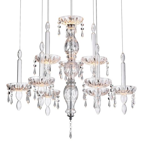 Suspended lamp 8x35W GU4, size 65x65x150 cm-1