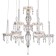 Suspended lamp 8x35W GU4, size 65x65x150 cm