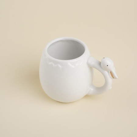 Ceramic circle SL Home "Easter rabbits", 500 ml, white color-2