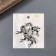 Decor for the work of acrylic bilateral "flamingos skeleton" shine 5.2x2.8x0.3 cm