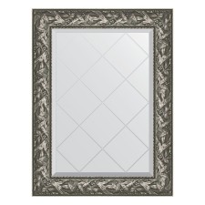 Mirror with engraving in the baguette frame, Byzantium silver 99 mm, 69x91 cm