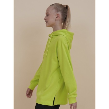 Sweep for girls, height 110 cm, lime color-1