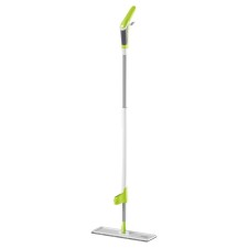 Швабра с распылителем Pioneer MS024, 36х11 см, 260 мл, ручка 135 см, цвет белый с зелёным