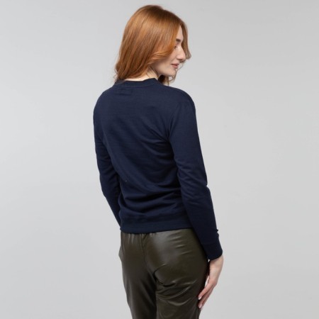 Female sweatshirt, dark blue color, size 44 (m)-3