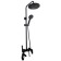 Shower system Fashun A2452-7, tropical, manual, hygienic watering, black