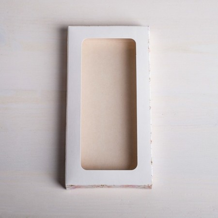 Chocolate box, confectionery packaging, “tenderness”, with a window, 17.3 x 8.8 x 1.5 cm-2