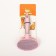 Pucoproding Plastic soft with rounded teeth, medium, 9.5 x 16.5 cm, pink