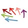 Magnets for boards with a design of 60 mm, 6 pieces, Devente Arrows, blister