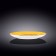 Round plate Wilmax England Spiral, D = 28 cm, yellow color