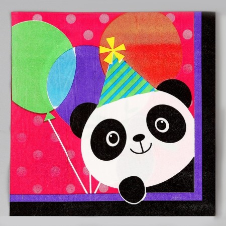 Paper napkins "Panda with balls", in a set of 20 pcs.-1