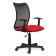 The operator’s chair Brabix Spring MG-307, with armrests, combined red/black