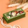 Casket - a bill "Bouquet of flowers", green, 8.5 × 17 cm, lacquer miniature