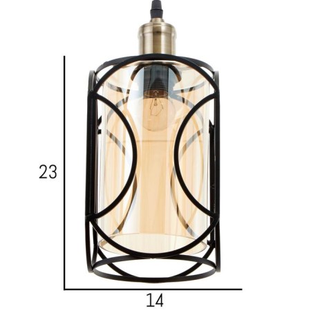 Lamp Bayerlux 88329/1 E27 40W Black 14.5x14.5x29-129 cm-4