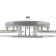 Causteen with PDU 1096/6+3wt LED 378W Dimmer white 71x71x11 cm Bayerlux