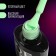 Neon nail polish gel, 3 phase, 8 ml, LED/UV, Salad color (18)