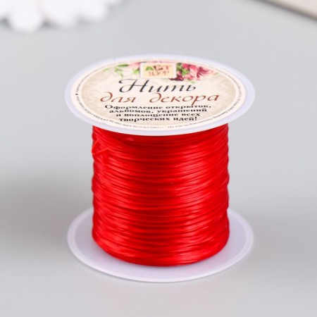 Elastic band for beads on a bobbin winding 10 m mix 4.2x4.7x4.7 cm-1