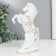 Souvenir Ceramics "White Horse on the Hids" with gold, 15 cm