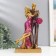 Souvenir Polystone "Tender Meeting" Pink-violet 7x14.5x28 cm