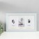 Photo frame wood, glass 10x15 cm with a place for prints "First year" White 43x25.7 cm