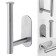 Toilet paper holder, stainless steel