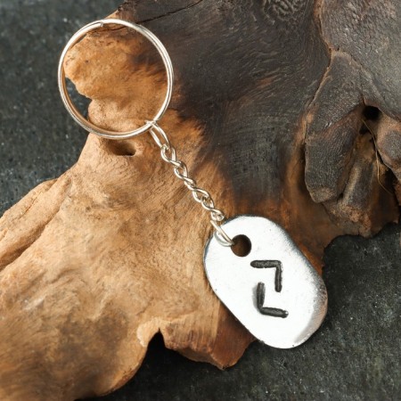 Amulet "Scandinavian runes", Runa Yer, 21x29mm, metallic-5
