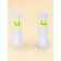 Nosk children, size 18-20, white, pink, 2 pcs