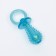 Chewing toy "nipple" Transparent, pp, 9.5 cm, blue