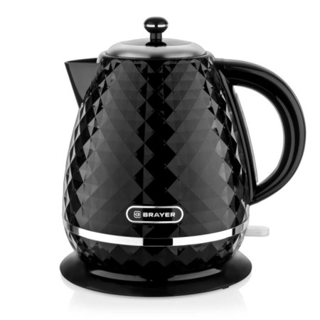 Electric kettle Brayer BR1008BK, plastic, 1.7 l, 2200 W, auto shutdown, black