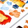 Sticker plastic interior color "animals by train" 45x60 cm set 2 sheets