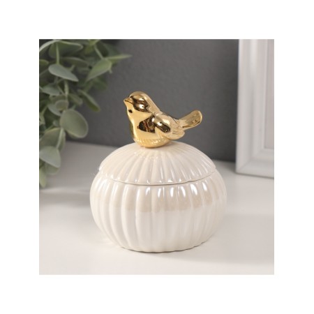 Coramics Coramics "Boofing" White mother of pearl 8.2x8.2x10 cm