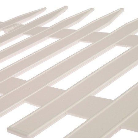 Decorative fence, 35 × 210 cm, 5 sections, plastic, white, Gotika, Greengo-9