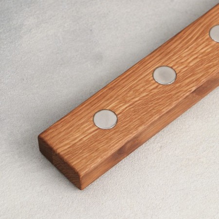 Holder for knives magnetic ADELICA, 38 cm, 7 knives, oak-3