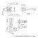 Latch (fashion 3186), interior, latch, 3 keys, matte black color