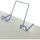 Book stand, metal, for a desk up to 20 mm thick, blue