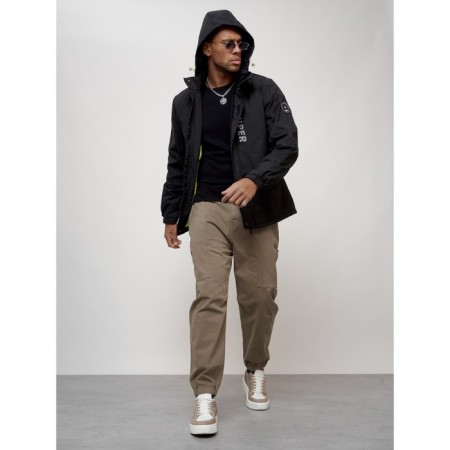 Sports male jacket, size 52, black color-14