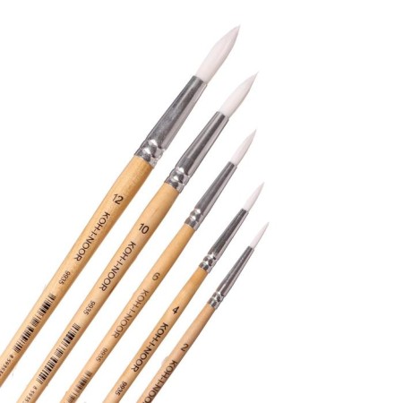 System Synthetics 5 pieces Koh-I-Noor No. 2, 4, 6, 10, 12, round, blister-1