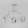 Scoppio chandelier, 5x60W E14, chromium color