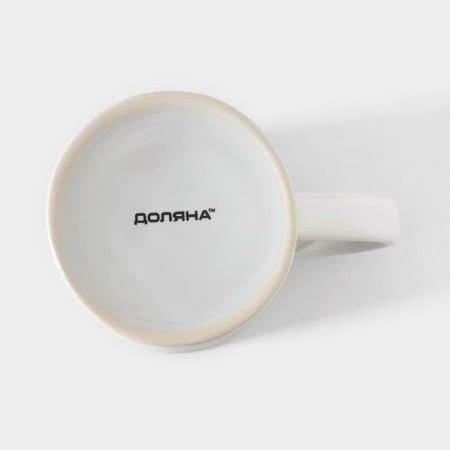 Mug Beer Ceramic Dolyana, 300 ml, 12 × 8 × 10.3 cm, white color-4