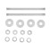 Reinforced rod, tundra, DIN 976 m10x140 2 pcs set white zinc 2 pcs