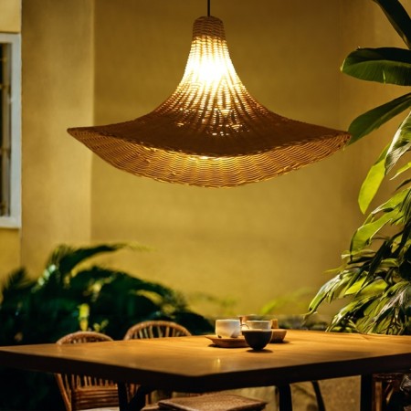 Ceiling Lamp from Rotan "Kuin" 1x120W, E27, 55x40 cm