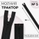Lightning "Tractor", No. 5, detachable, castle machine, 90 cm, black color