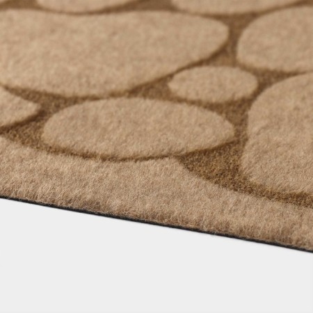 Rug of the harassment shade "Stones", without a edging, 38 × 58 cm, beige color-2